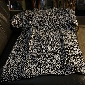 Brave Soul Black and White Leopard Top